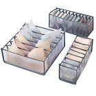 3pcs Drawer Divider Closet Underwear Socks Bra Organizer Container Storage Box