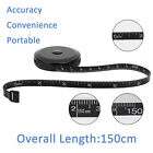 2X Soft Tape Measuring Range & 2X Black 1.5m Body Tailor Tape Ruler Retractable