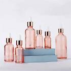 10pcs Glass Dropper Bottles Eye Pipette Roller Sprayer Essential Oils pink AUSTO