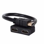 2PCS Splitter 1 Male to 2 Female Cable Port Convert Split Cable 1 in 2 out Cable