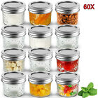 12 PCS Glass Jars with Lid Small Food Candy Storage Mason Jam Bottle Containe