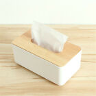 2x Tissue Box Dispenser Paper Storage Holder Napkin Case Organizer Wooden Cover