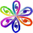 36X 9Colour Gradient Juggling Silk Dance Magic Tricks Dancing Props Scarves AUS