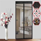 1X Magic Magnetic Door Mesh Net Black Fly Screen Mosquito Bug Curtain Hands Free