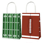 24X Rugby Themed Kraft Paper Tote Bags Durable 150g Kraft Paper for Sports Fans