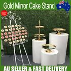 2 Tiers Mirror Top Cake Stands Rack Metal Cake Holder Wedding Party Display AUS
