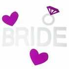 Bride to Be Banner – Silver Glitter Heart Bunting for Hens Night
