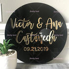 60cm Black Round Acrylic Board Wedding Welcome Sign Circle Baby Shower Engagemen