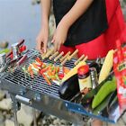 120PCS BBQ Metal Skewers Stainless Steel Flat Needle Barbecue Tools Kebab Stick