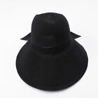 Women Straw Cap Fashion Visor Summer Sun Hat Bow Wide Brim Foldable Beach