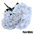2PCS 6 Heads Hydrangea Flower Artificial Silk Flowers Stem Bouquet Wedding Party