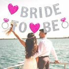 Bride to Be Banner – Silver Glitter Heart Bunting for Hens Night