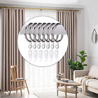 100 Sets Curtain Rings Hooks Window Multipurpose Metal Hooks Clips Ring Hanging