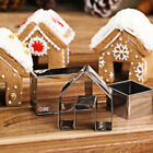 3PCS Gingerbread Christmas Stainless Steel Cutter Set House Cookie Mold Xmas