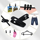 20-60x Non-Slip Velvet Hanger Clips Clothes Pant Skirt Coat Strong Finger Clips