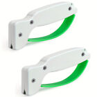 2x Portable Handheld Sharpen Knife Sharpener for Kitchen Outdoor Garden Tool Kit