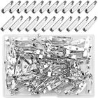 100X 20/32mm Brooch Backs Safety Bar Pins Craft Catch Badge Fasteners Jewellery