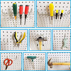 114PCS Pegboard Hooks Set Bins Peg Board Wall Hanger Garage Organizer Workshop