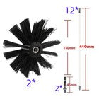 Chimney Sweep Kit Flexible Rod Flue Brush Fireplace Duct Pipe Cleaning Tools