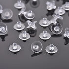 10X Large Plastic Rubber Disc Earring Backs To Secure Heavy Style Earrings AU
