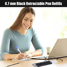 Refills for Retractable Press Ballpoint Pens Black Blue Writing Instrument