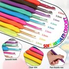 59PCS Beginner Crochet Hooks Kit 5 Roll Yarn Knitting Needles Sewing Set 2Color