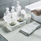 Small Plastic Desktop Storage Box with Lid Organizer Bucket for Office Home Use