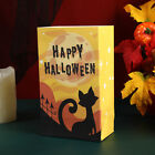 25pcs Halloween Kraft Paper Treat Bags Creative Candy Flat Pockets for Party