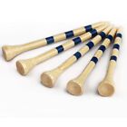 100X 4.2/8.2CM Wooden Straight Golf Tees Golf Tee Striped Golf Ball Tee Supplies