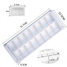 8PCS 16Grids Ice Cube Mould Easy Release White Ice Cube Tray Whiskey Home & Bar