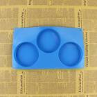 3 Holes Silicone Cake Pie Custard Tart Resin Mold Bakeware Coaster Tray Moulds