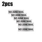 No Junk Mail Door Sign Engraved Plaque Letterbox Sign Self Adhesive Tape