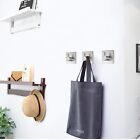5pcs Adhesive Hooks Stainless Steel Hooks for Home Office and Outdoor Hanging AU
