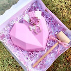 2PCS Large Heart Shape Candy Cake Chocolate Mould 3D Fondant Mold Silicone Craft