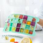 2pcs 36 Grids Silicone Ice Cube Tray With Lid Mold Maker Tool Mould Container