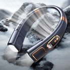 8000mAh Hanging Cooler with LED Lights Neck Fan Cooling Neckband Digital Display