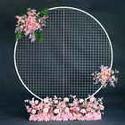 1.8M Iron Grid Mesh Wedding Arch Round DIY Stage Backdrop Decor Flower Stand Pr