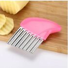 2x Stainless Steel Crinkle Cutter Wavy Vegetable Potato Chip Slicer Knife Blade