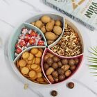 1/2x Snack Divider Container with Lid, Divided Serving Tray with Lid and Handle