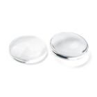 30-300X Cabochons Clear Glass Dome Flat Back Round Transparent 12x4mm Jewellery