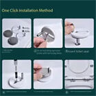 1Pairs Stainless Steel Toilet Lid Hinge Screw Buckle Easy To Install Universal