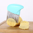4x Stainless Steel Crinkle Cutter Wavy Vegetable Potato Chip Slicer Knife Blade