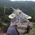 Latex Animal Giraffe Head Mask Costume Halloween Head Mask Costume Fancy Dress A
