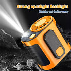 Portable Belt Fan Cooling Outdoor Personal Waist Clip Fans USB Electric Cooler