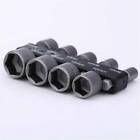 9PCS Power Nut Driver Drill Bit Set Metric Socket Wrench Screw 1/4