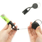 15X Retractable Lighter Leash Clip Keychain Rubber Cover Large Maxi Bic Black