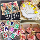 4PCS Number Silicone Fondant Mould Cake Decorating Sugar Topper Chocolate Mould