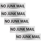 No Junk Mail Door Sign Engraved Plaque Letterbox Sign Self Adhesive Tape