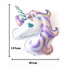 2pcs Unicorn Large Purple Foil Helium Balloon Children Birthday Party Decor AU