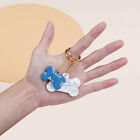 2pcs Dog Bone Keyring Silicone Mould ID Name Tag Keychain Resin Casting Mold AU